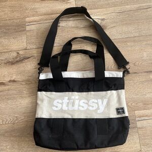 Stussy canvas bag made by herschel